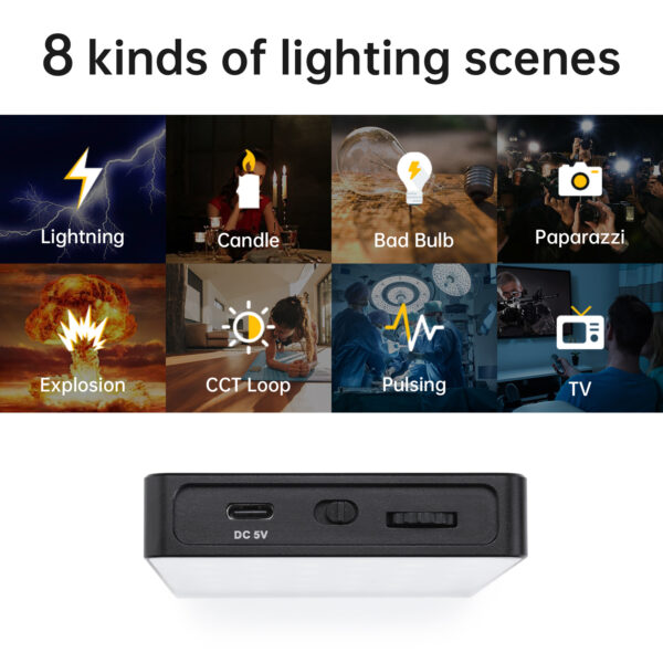 GVM 8RS RGB Full color camera light - Image 5