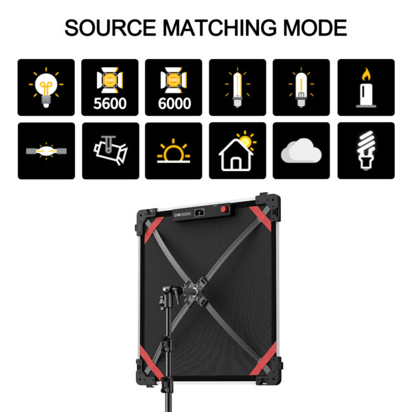 GVM B200C 200W RGB&Bi-Color  Flexible LED Light - Image 8