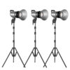 GVM-G100W 90W High Power LED Spotlight Bi-Color Studio Light 3 kits