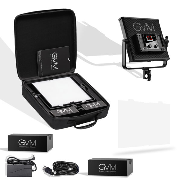 GVM-520LS-B High Beam High Brightness Bi-Color LED VIdeo Soft Light （No Four-Way Barndoor） - Image 3