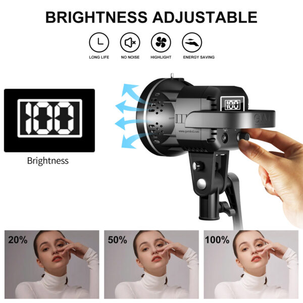 GVM Y60D256 Soft Light Bi-color And P80S-II Daylight With Softbox Kits - Image 4
