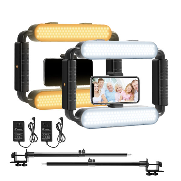 GVM TL-10S 10W Daylight Light Two-Light Kit with Light Stands - Image 5