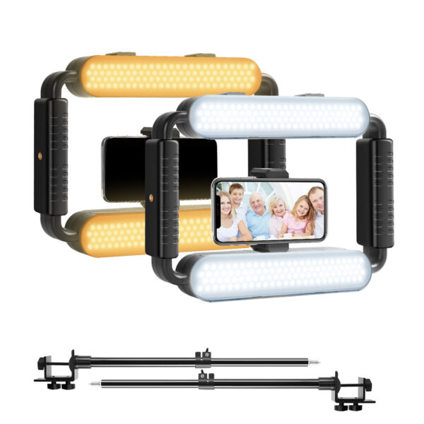 GVM TL-10S 10W Daylight Light Two-Light Kit with Light Stands - Image 2
