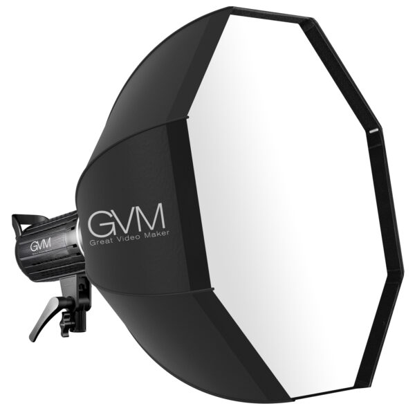 GVM G200D Dual Color Temperature 200W Spotlight + Light Stand + Softbox - Image 3