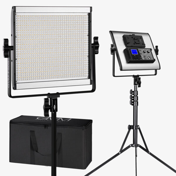 GVM-F50S Square Simple Light with 1000 Beads 50W Dual Color Temperature LCD