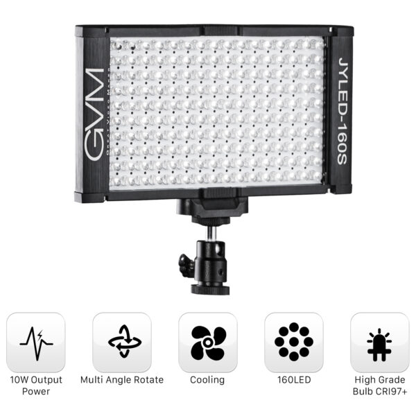 GVM-160S 160 LED Top Light Dual Color Temperature