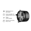 GVM F60 Fresnel Attachment for LED Light Spotlight(PROSD400B,PROSD500B,PROSD650B,SD600D,SD600S)(On Sale FEB.1) - Image 2