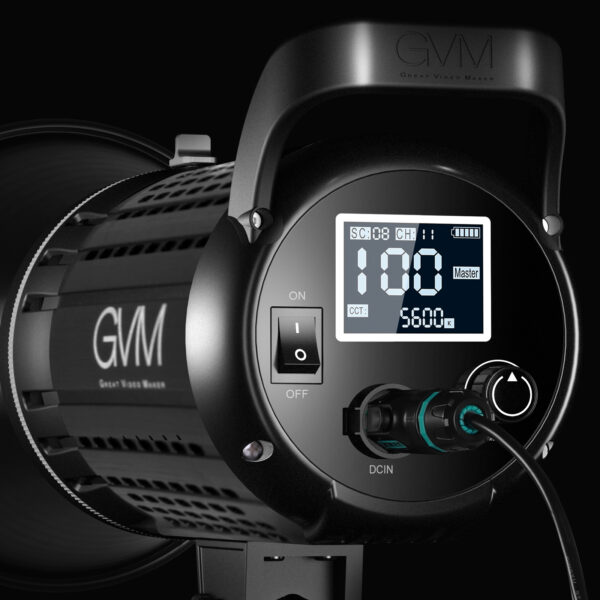 GVM G200D Dual Color Temperature 200W Spotlight + Light Stand + Softbox - Image 6