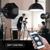 GVM G200D Dual Color Temperature 200W Spotlight + Light Stand + Softbox - Image 2