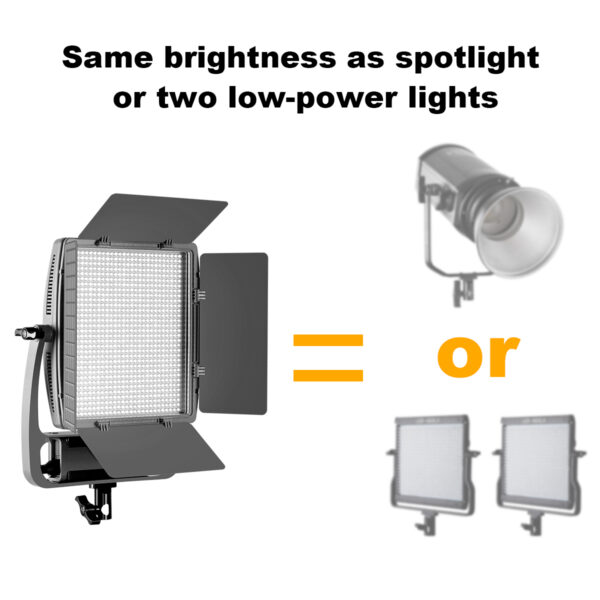 GVM S900D 50W LED Studio Video Light Bi-Color Soft Light Panel 2L - Image 4