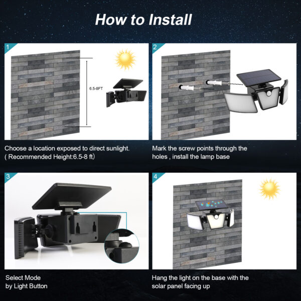 GVM-TY330 Solar Outdoor Light - Image 6
