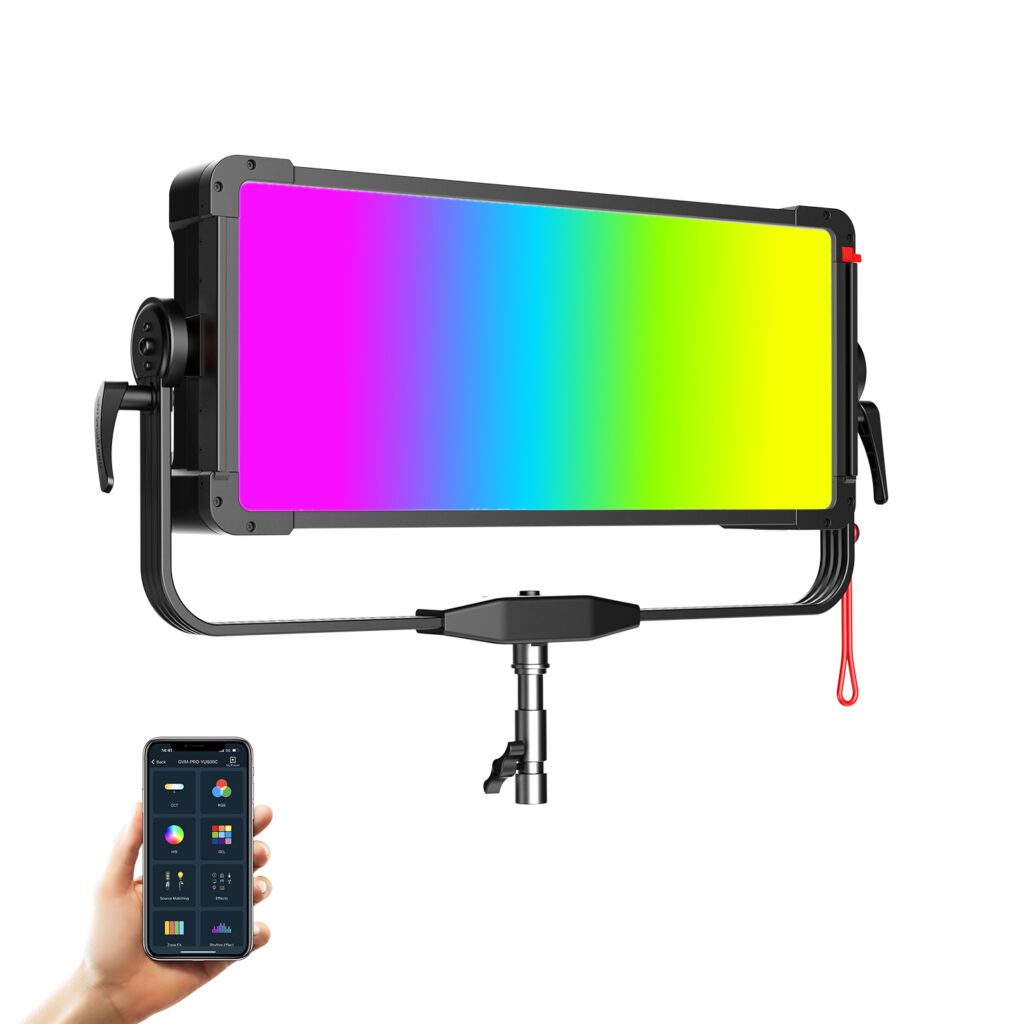 Professional RGB LED Photography Panel, Core Equipment for Modern Studios, Featuring High Color Rendering Index and Smart Dimming Functionality.