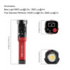 GVM-PD60C Built-in Battery Model 60W Flashlight (RGB) - Image 8