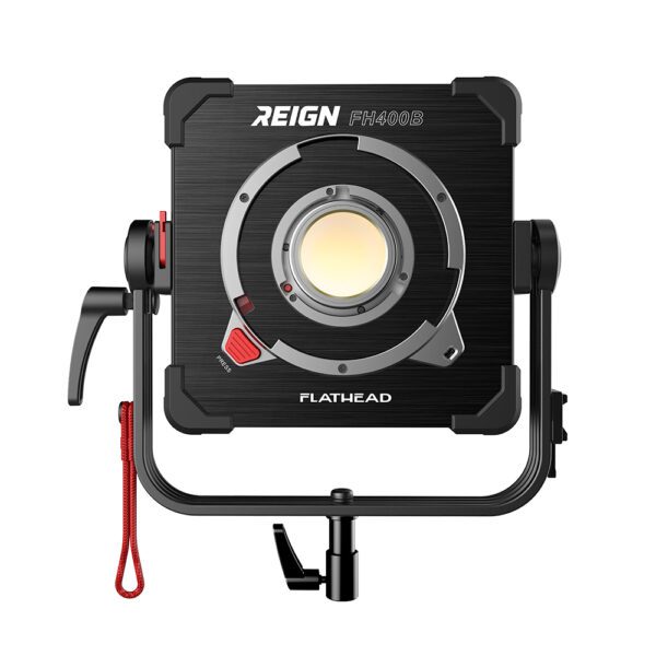 Professional GVM COB video light providing powerful, high-quality illumination for studio settings.