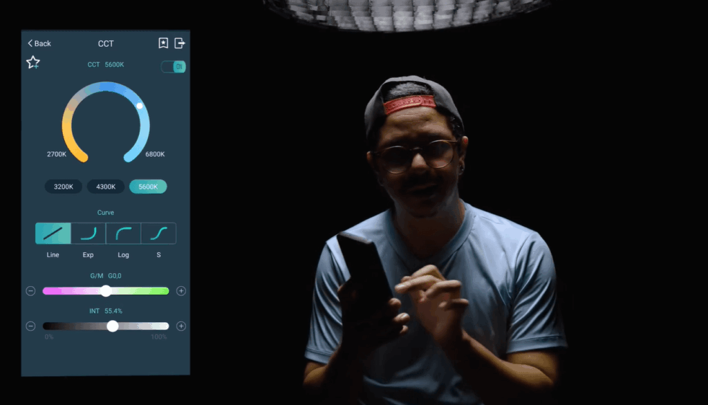 The 60W Video Light: Your Ultimate Guide to Illuminating Creative Visions (2025 Pro Picks) 6 YouTuber using a 60W video light as a key light while filming a talking head video.