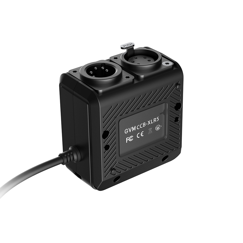 GVM CRMX plus DMX Transmitter, offering advanced wireless control for professional lighting setups.