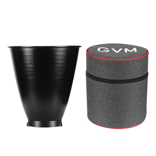 GVM standard reflector for GVM SD700B AIO LED light, a light shaping tool for photography and video.