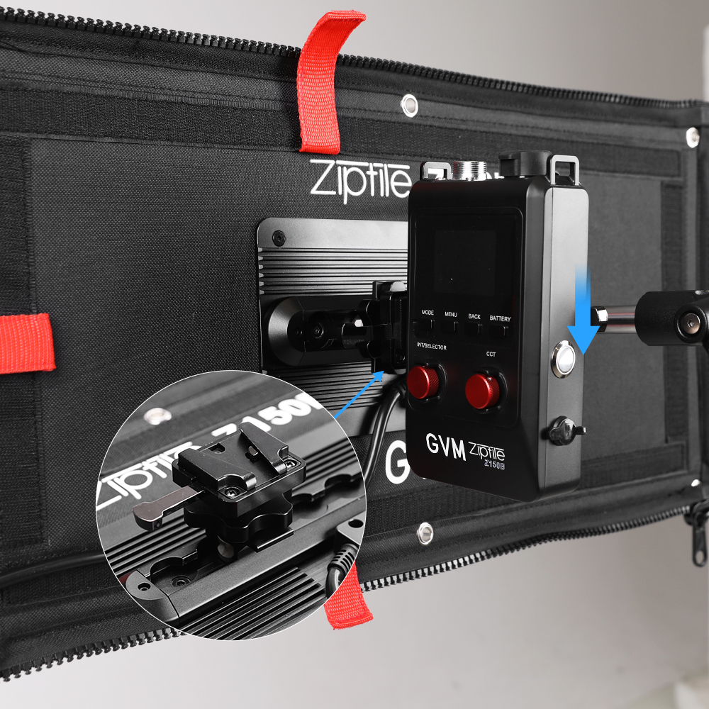 Zip Tile Z150B 150W Bicolor can be spliced, portable, support USB-C firmware upgrade light 6 控制盒 2