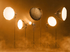 The Ultimate Product Photography Lighting Setup & Tips 9 Versatile professional LED lights with modifiers for studio setups.