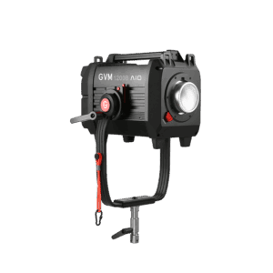 GVM SD1200B AIO Bi-Color 1200W LED video light with standard reflector, a high-power COB light for broadcast production.