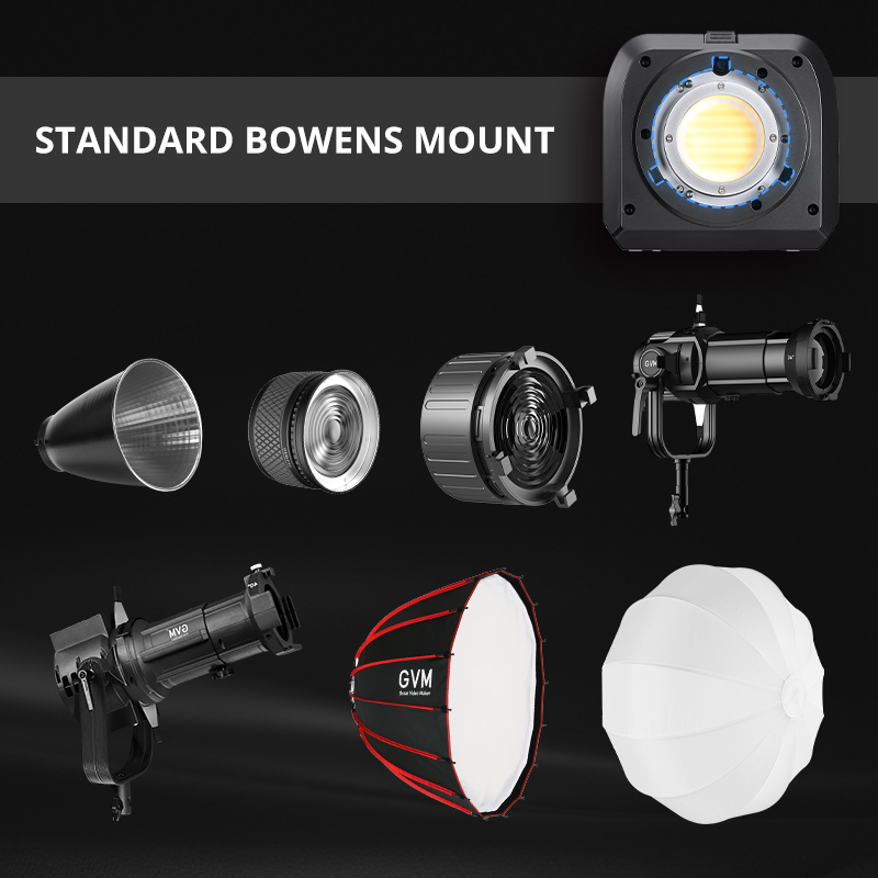 GVM SD300B-AIO 300W LED Video Light Mesh Bluetooth(Buy One Get One Free) 2 300BAIO保荣卡口 1