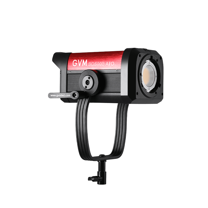 A powerful GVM PRO Series RGB & Bi-color COB monolight with full DMX control, designed for professional film production and studio workflows.