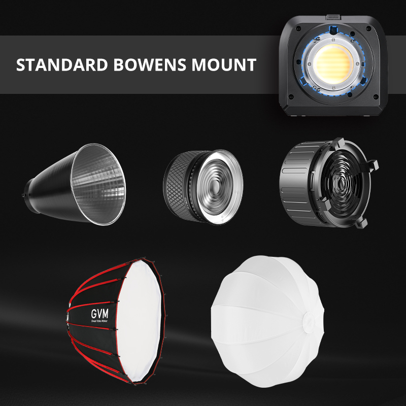 GVM SD700B AIO 700W Bi-Color Integrated Spotlight 2 700B AIO保荣口