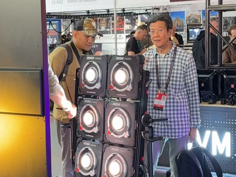 GVM Shines at IBC2025: Unlocking Creative Futures with Professional Video & Photography Lighting 2 gvm ibc2025 lighting setup discussion1