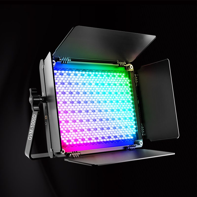 GVM-1000D Rgb video light panel 1 GVM 1000D 主图 1