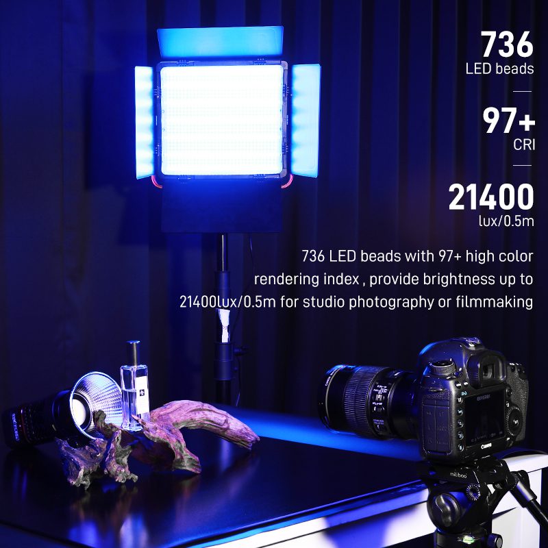 GVM-1000D Rgb video light panel 3 GVM 1000D 流明