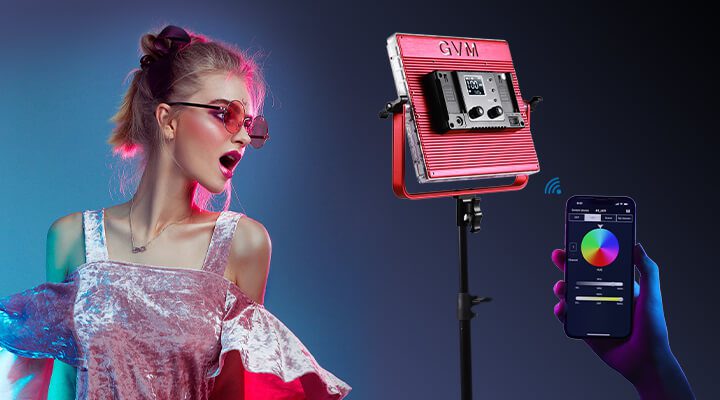 GVM-1200D Rgb video light panel 11 GVM 1200D APP