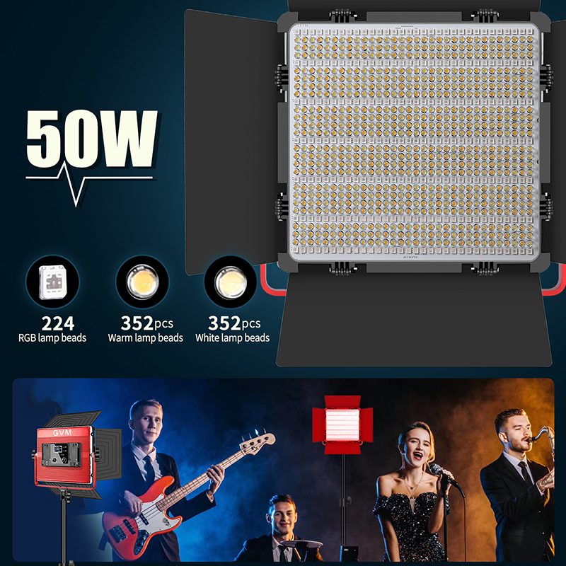 GVM-1200D Rgb video light panel 2 GVM 1200D 细节2