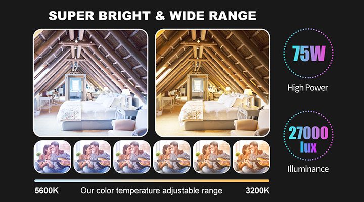 GVM-1500D Rgb video light panel 11 GVM 1500D 流明