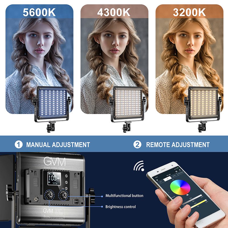 GVM-800D Rgb video light panel 2 GVM 800D 2