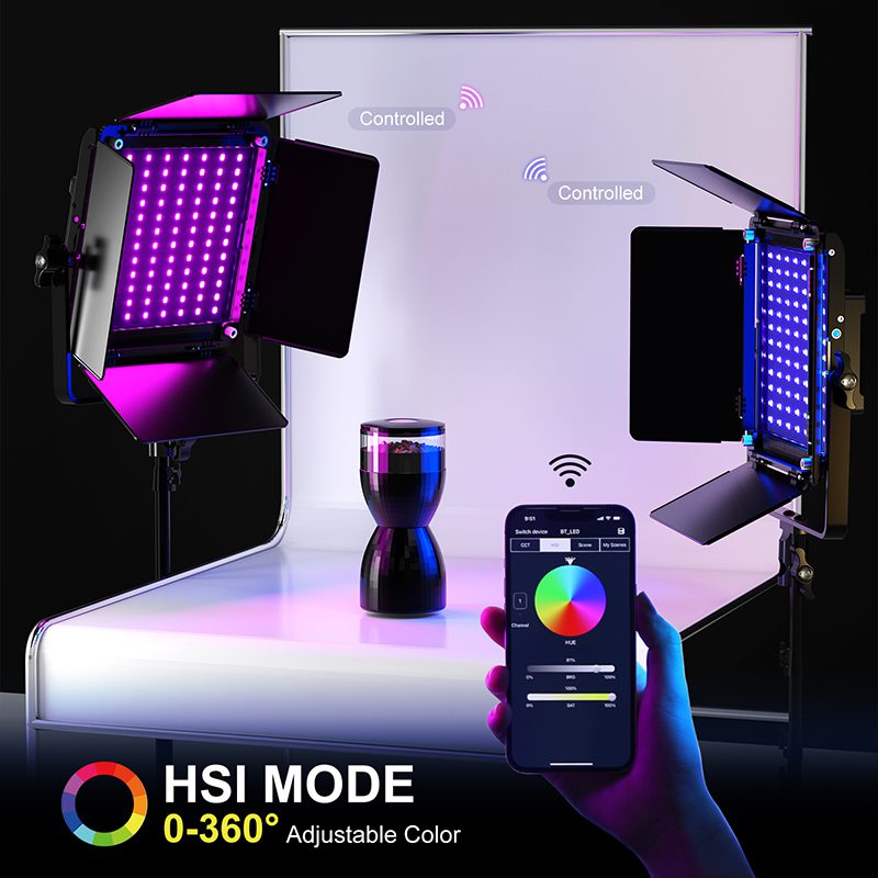 GVM-800D Rgb video light panel 3 GVM 800D 4