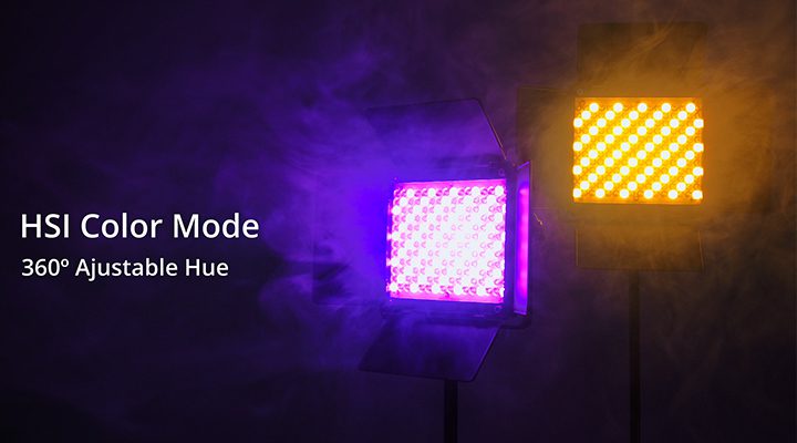 GVM-800D-III 40W Bi-color and RGB Video Panel Light 10 GVM 800D III HSI