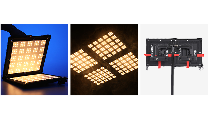 ZipTile Z100B 100W Bicolor can be spliced, portable, support USB-C firmware upgrade light 10 GVM Z100B 可多灯拼接