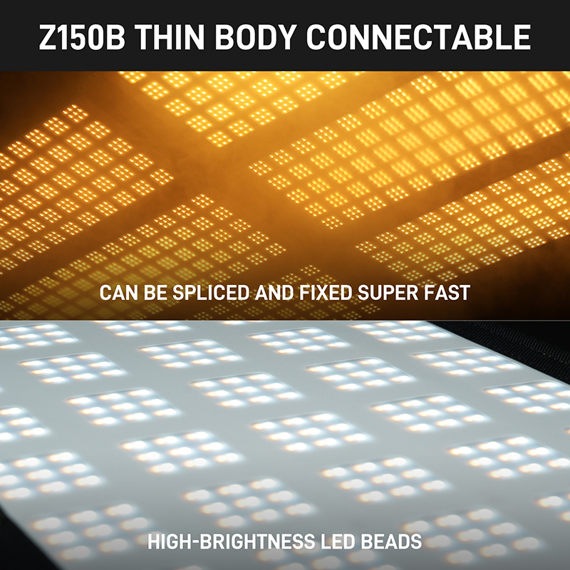 ZipTile Z150B 150W Bicolor can be spliced, portable, support USB-C firmware upgrade light 2 GVM Z150B 2