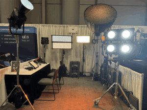Essential Pet Photography Tips for Capturing Cute Images 24 The professional film lighting product display area at the GVM stand features the Reign series and AIO series COB lights.