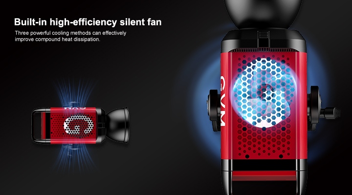 GVM PRO-SD650B 650W Waterproof Bi-Color Monolight(V-mount & Mesh Bluetooth) 15 PRO SD650B 散热1
