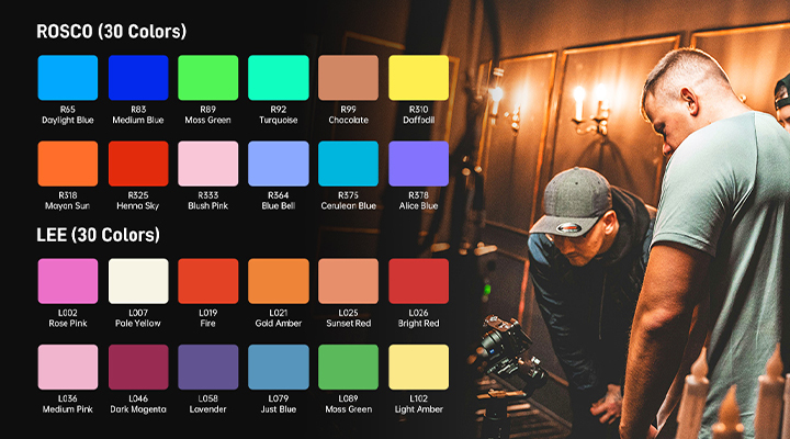 GVM PRO SD650C 650W High Power RGB&Bi-Color Monolight 9 PRO SD650C 场景 色卡模式