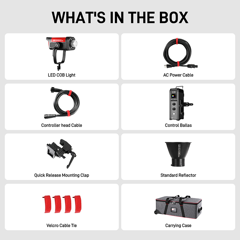 GVM PRO SD650C 650W High Power RGB&Bi-Color Monolight 5 PRO SD650C 细节5
