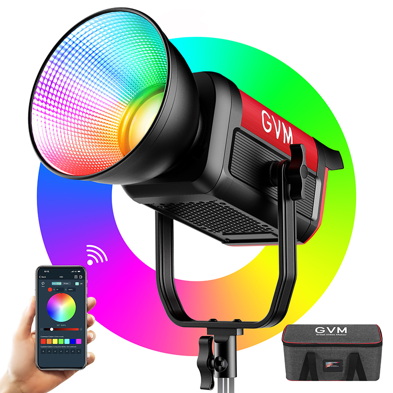 GVM PRO SD300C 300W High Power RGB&Bi-Color Monolight 1 PROSD300C细节1