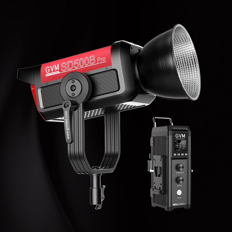 GVM PRO-SD500B 500W Waterproof Bi-Color Monolight (V-mount & Mesh Bluetooth) 1 PROSD500B 主图