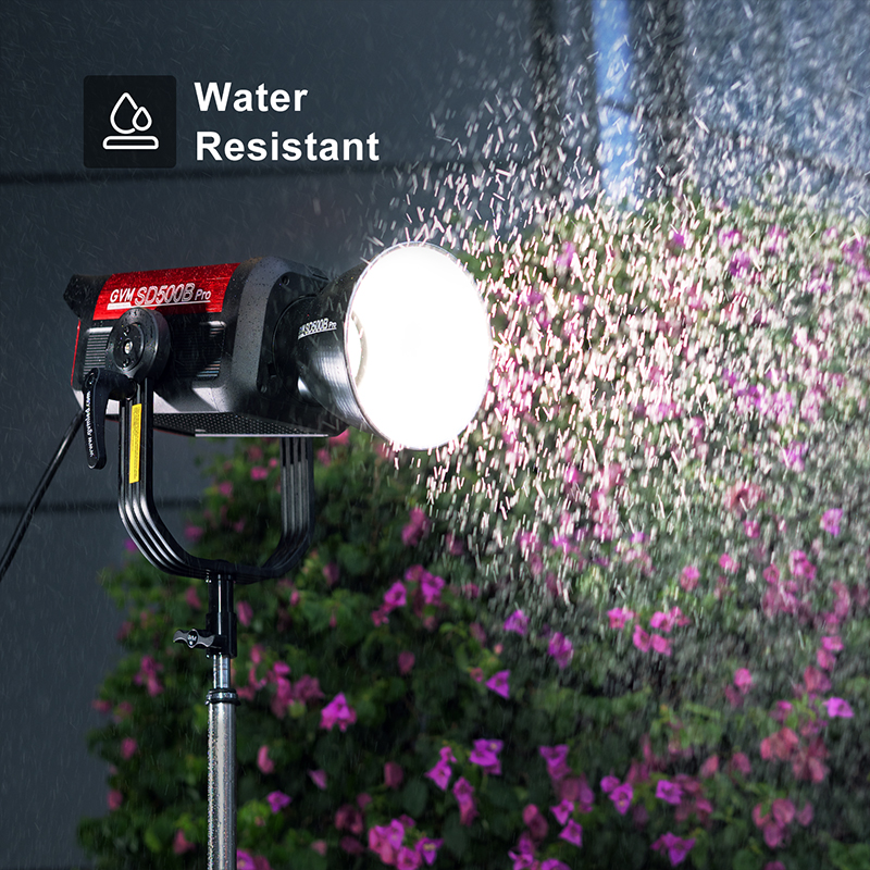 GVM PRO-SD500B 500W Waterproof Bi-Color Monolight (V-mount & Mesh Bluetooth) 3 PROSD500B 灯体防水