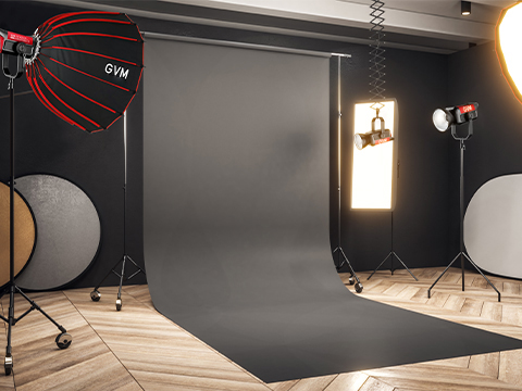 GVM PRO-SD500B 500W Waterproof Bi-Color Monolight (V-mount & Mesh Bluetooth) 14 PROSD500B场景2