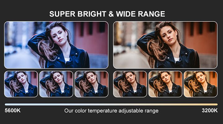 GVM-800D Rgb video light panel 6 双色温