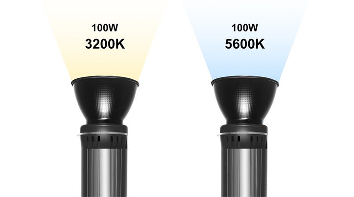 GVM G100W 100W Bi-color LED Studio Light (3200K-5600K) for professional photography.