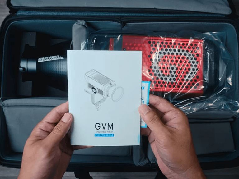 Unboxing GVM-PRO-SD650B professional light for cinema with user manual
