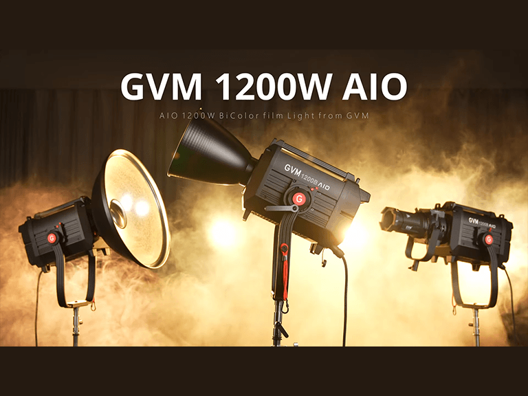 GVM Reign R1200B 1200W flagship cinema light with G7 mount, representing the ultimate power in best photography lighting kits for pro studios.